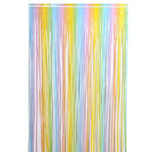 Picture of DOOR CURTAIN GRADIENT COLOURS PASTEL VERTICAL